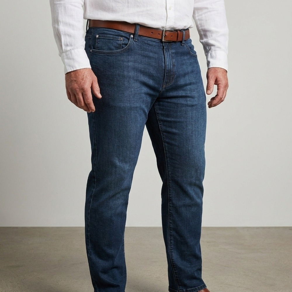 Mott & Bow Mens Slim‎ Jeans Dark Blue Wash Stretch Denim Size 40x32